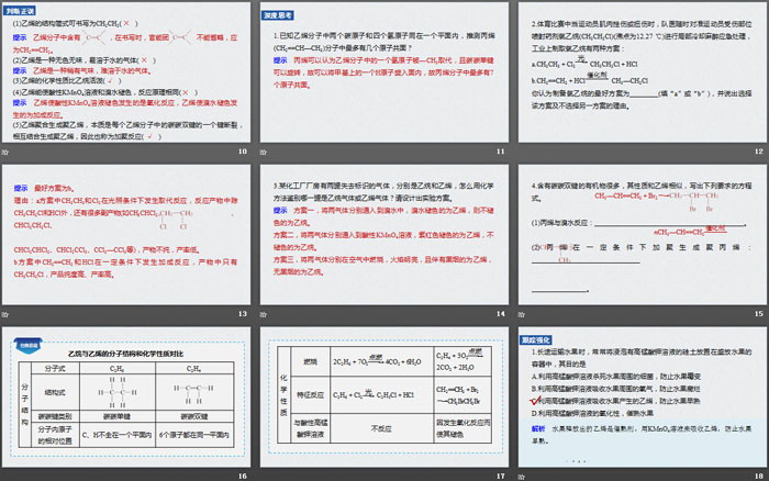 《乙烯与有机高分子材料》有机化合物PPT课时(第1课时乙烯)（3）