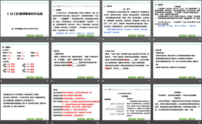 《以工匠精神雕琢时代品质》PPT
（2）