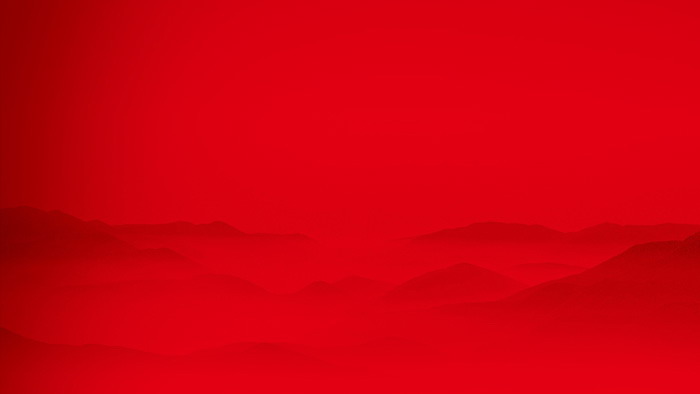 两张红色简洁建筑剪影PPT背景图片（2）