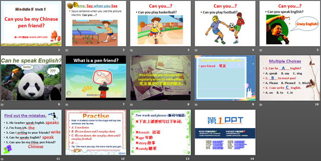 《Can you be my Chinese pen friend》PPT课件2（2）