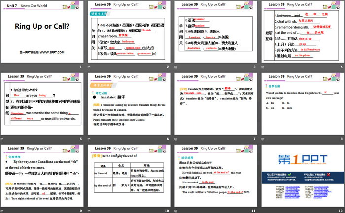 《Ring Up or Call?》Know Our World PPT课件下载（2）