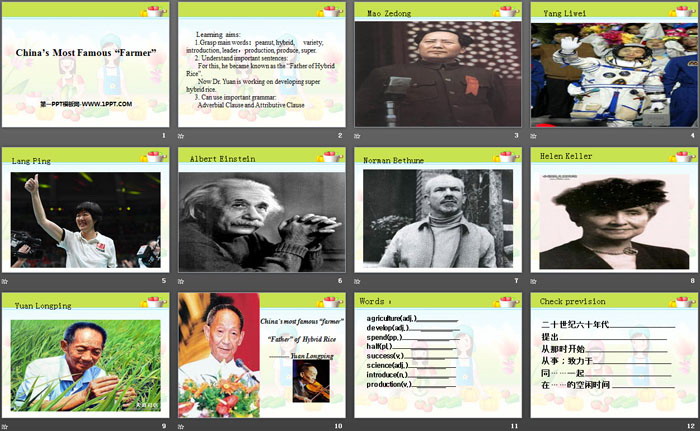 《China's Most Famous ＂Farmer＂》Great People PPT（2）