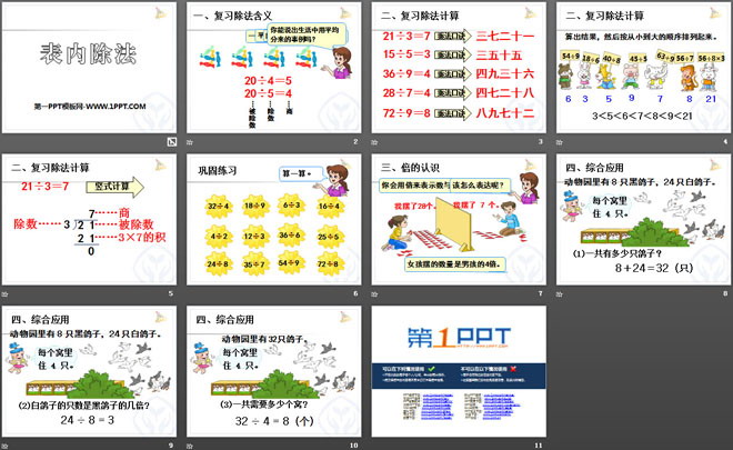 《表内除法》PPT课件
（2）