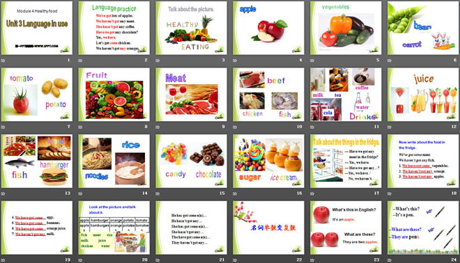 《Language in use》Healthy food PPT课件2
（2）