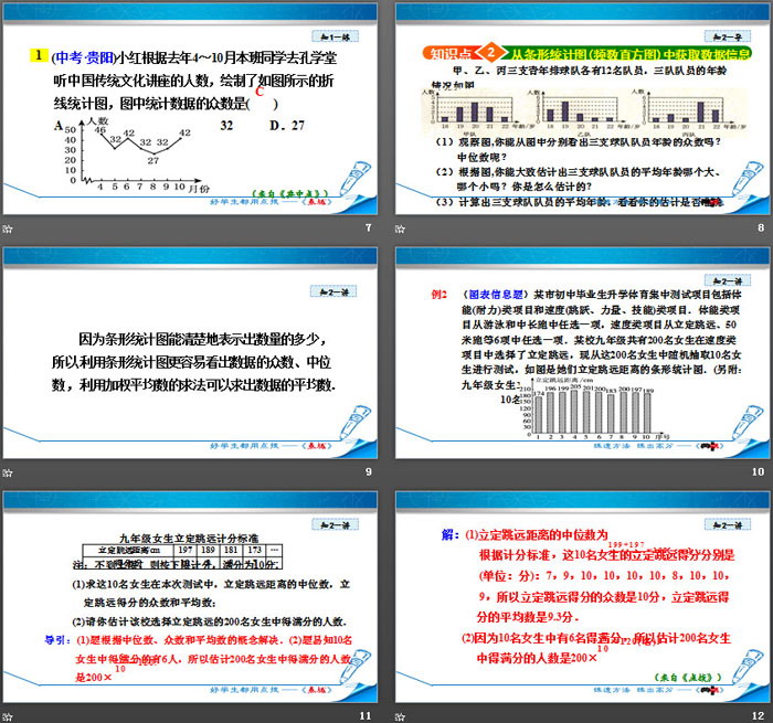 《从统计图分析数据的集中趋势》数据的分析PPT下载（3）