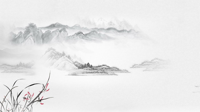 六张古典水墨中国风PPT背景图片集合二（3）