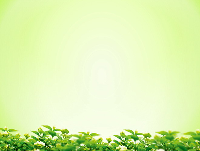 綠色桂花背景簡潔PPT背景圖片