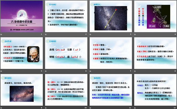 《卧看牵牛织女星》PPT
（2）