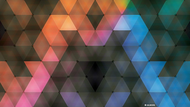 Colorful rhombus PPT background image