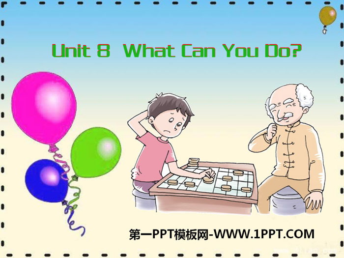 "What Can You Do?" PPT