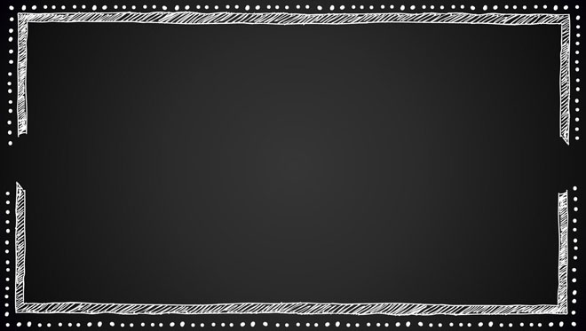 Black chalk blackboard PPT border material