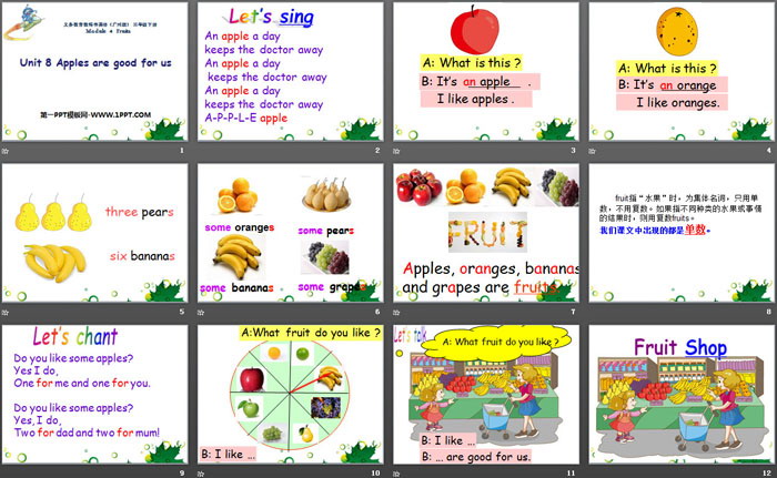 《Apples are good for us》PPT（2）