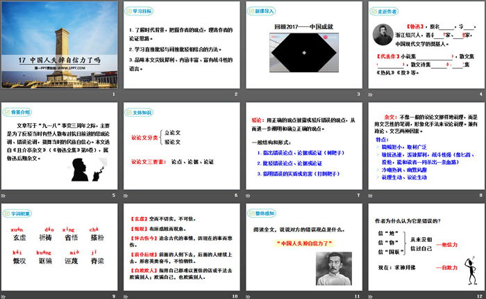 《中国人失掉自信力了吗》PPT（2）