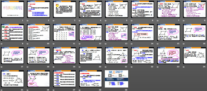 《平行四边形的判定》四边形PPT课件4
（2）