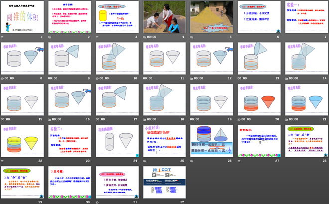 《圆锥的体积》圆柱与圆锥PPT课件6
（2）
