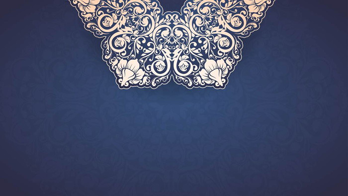 5 Blue Delicate Pattern PowerPoint Background Images