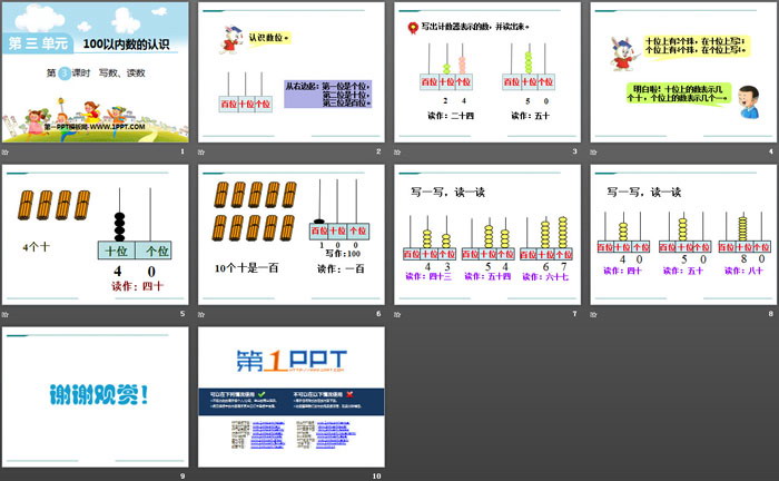 《写数、读数》PPT
（2）