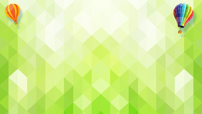 四张绿色多边形卡通PPT背景图片（3）