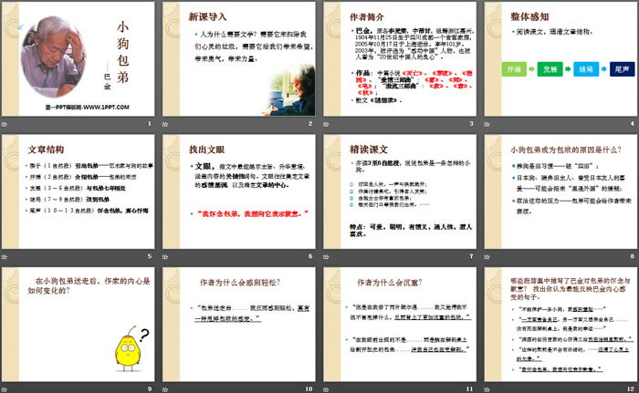 《小狗包弟》PPT
（2）