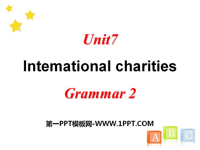 《Intemational charities》GrammarPPT課件