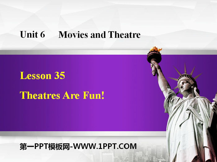 "Theatres Are Fun!" Movies and Theater PPT free courseware