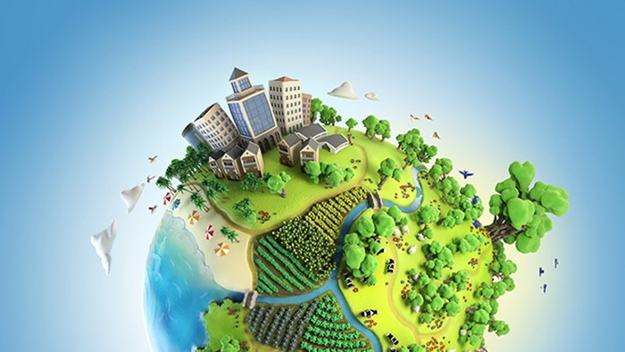 绿色生态环境新能源PPT背景图片（2）