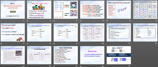 《My favorite subject is science》PPT课件7（2）