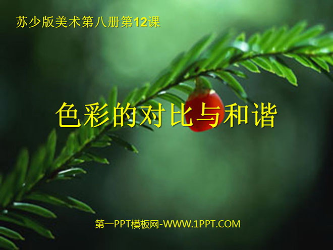 《色彩的对比与和谐》PPT课件