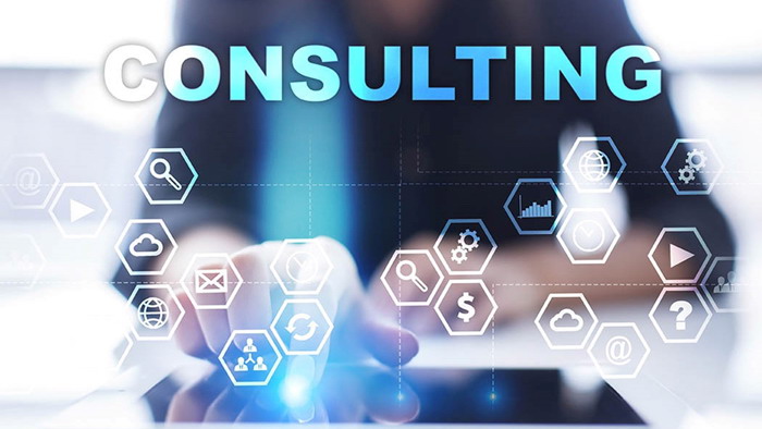 Business consulting PPT background picture