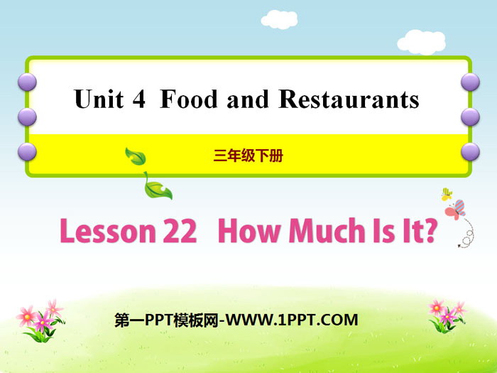"How much is it?" Food and Restaurants PPT