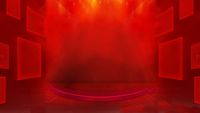 Red abstract stage PPT background image