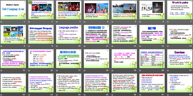 《Language in use》Sports PPT课件（2）