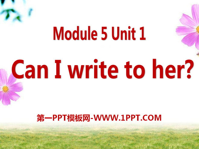《Can I write to her》PPT课件2
