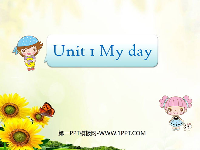 "My day" second lesson PPT courseware