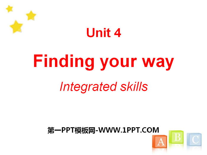 《Finding your way》Integrated skillsPPT