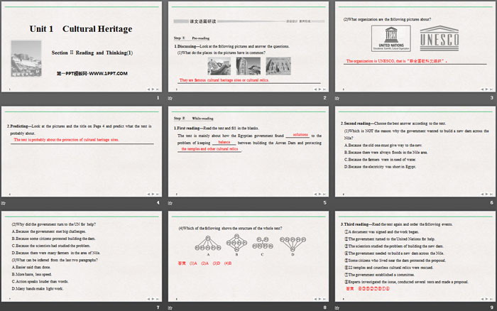 《Cultural Heritage》SectionⅡ PPT课件（2）