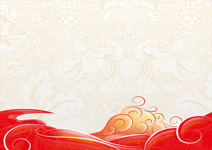 Classical pattern wave PPT background image