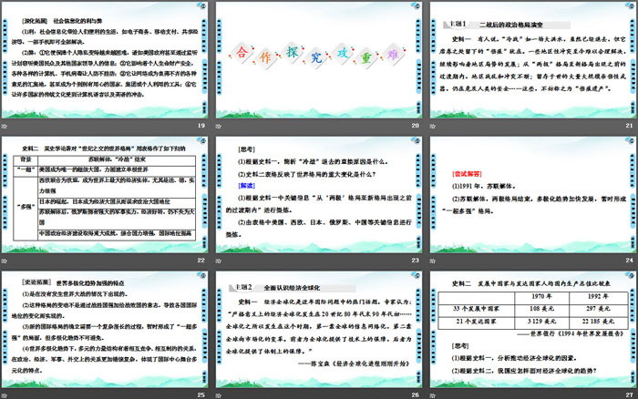 《世界多极化与经济全球化》当代世界发展的特点与主要趋势PPT（4）