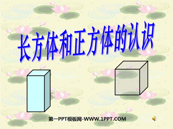 "Understanding of Cuboids and Cubes" Cuboids and Cubes PPT Courseware 4
