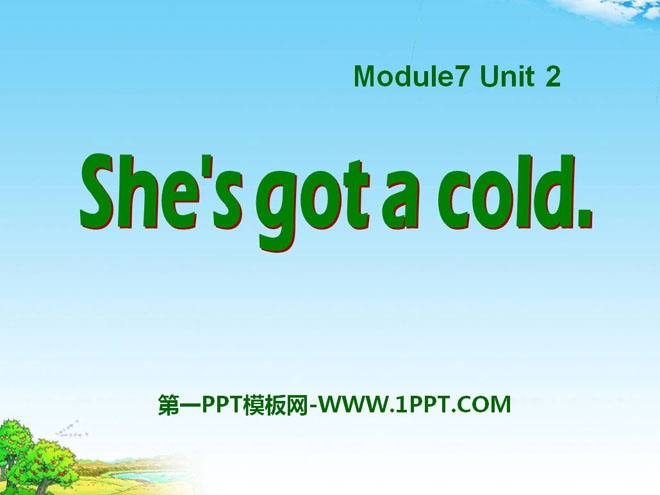 《She's got a cold》PPT courseware