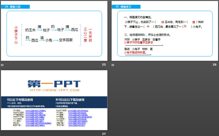 《小猴子下山》PPT课件免费下载（6）