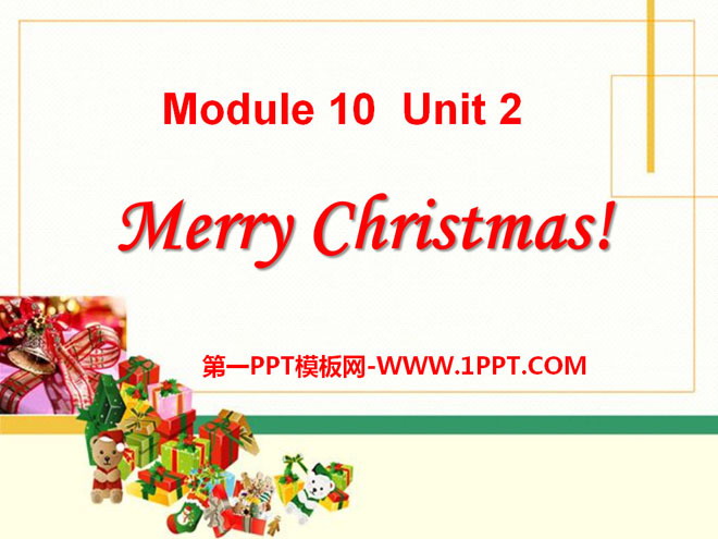 "Merry Christmas!" PPT courseware 2