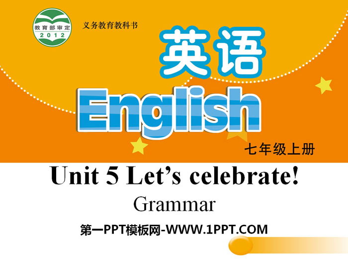 "Let's celebrate" GrammarPPT