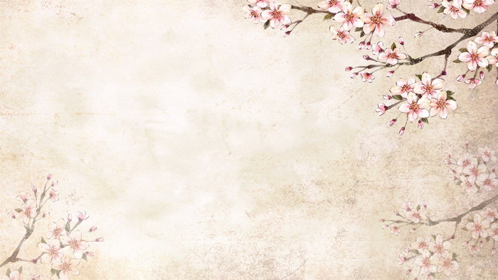 Eight beautiful watercolor flowers PPT background pictures