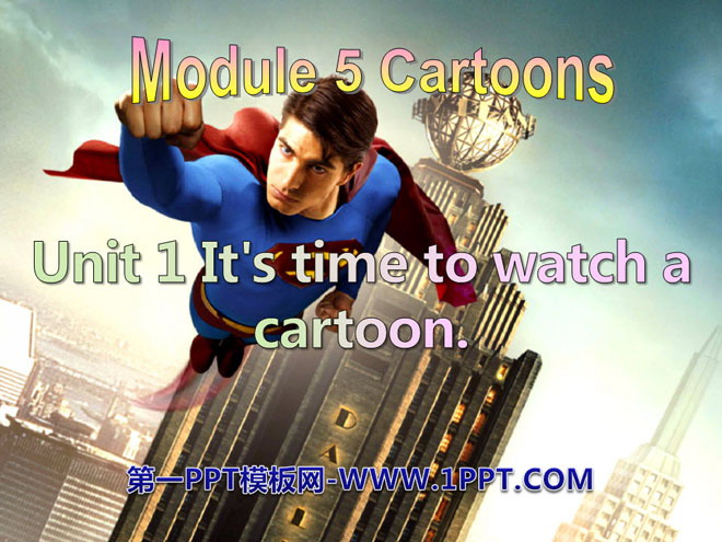 "It's time to watch a cartoon" Cartoon stories PPT courseware 2