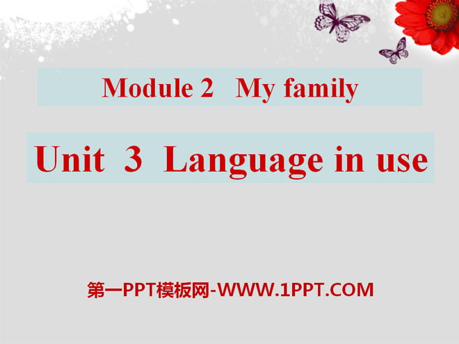 《Language in use》My family PPT課件2