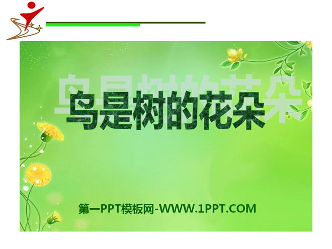"Birds are the flowers of trees" PPT courseware 4