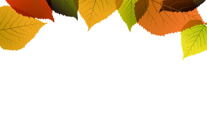 Two flat leaves PPT background pictures