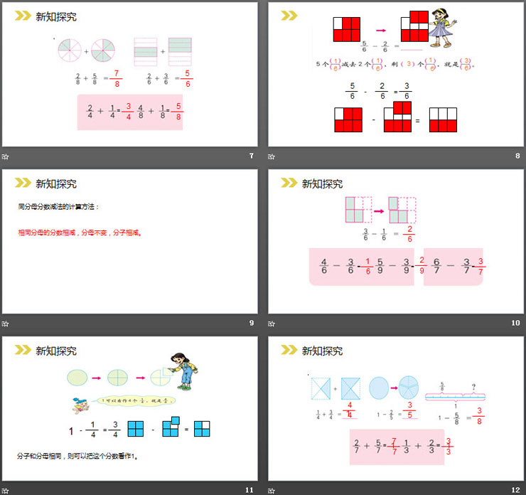 《分数的简单计算》PPT课件下载（3）