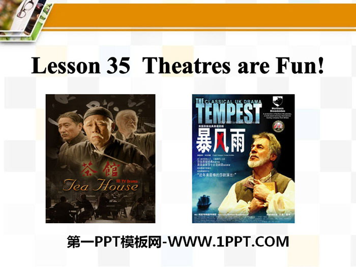 "Theatres Are Fun!" Movies and Theater PPT courseware